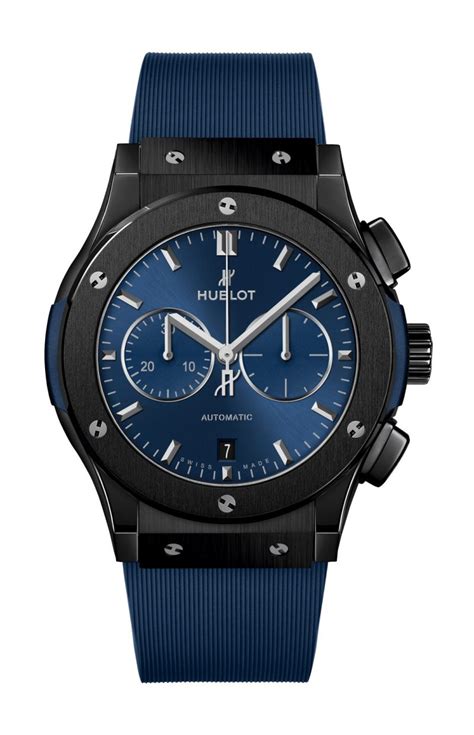 hublot decagon watch dial chronograph|Classic Fusion Ceramic Blue Chronograph 42 mm .